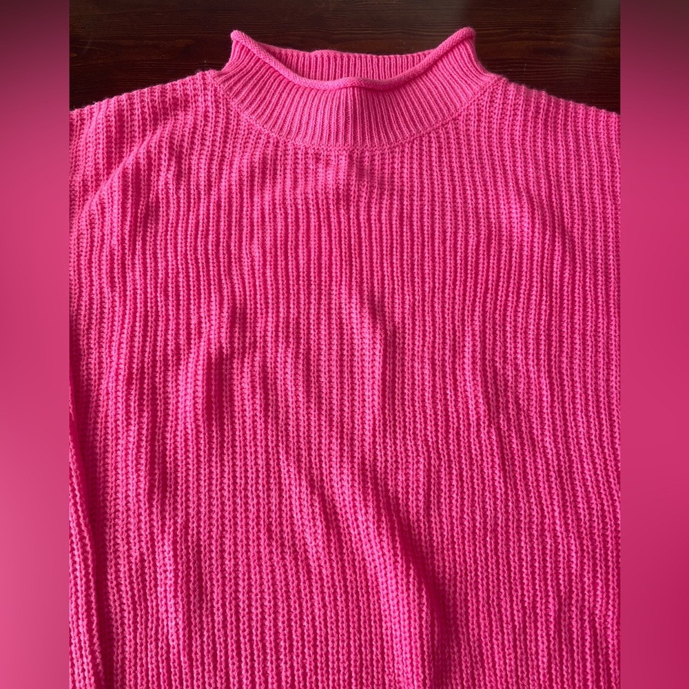 Davi & Dani Women’s Pink High Neck Sweater Size 2XL EUC!